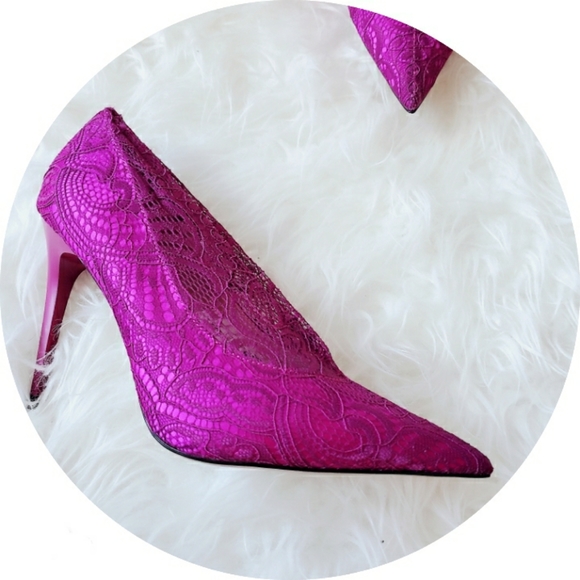 Sold Zara pink lace shoes Size 6 or 36 - Picture 3 of 4